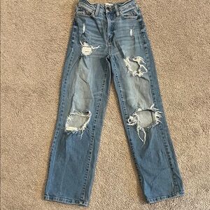SO Light Wash High-Rise Baggy Dad Jean